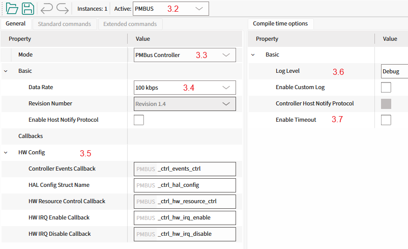 Controller Instance Configuration